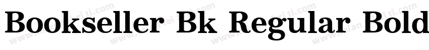 Bookseller Bk Regular Bold字体转换